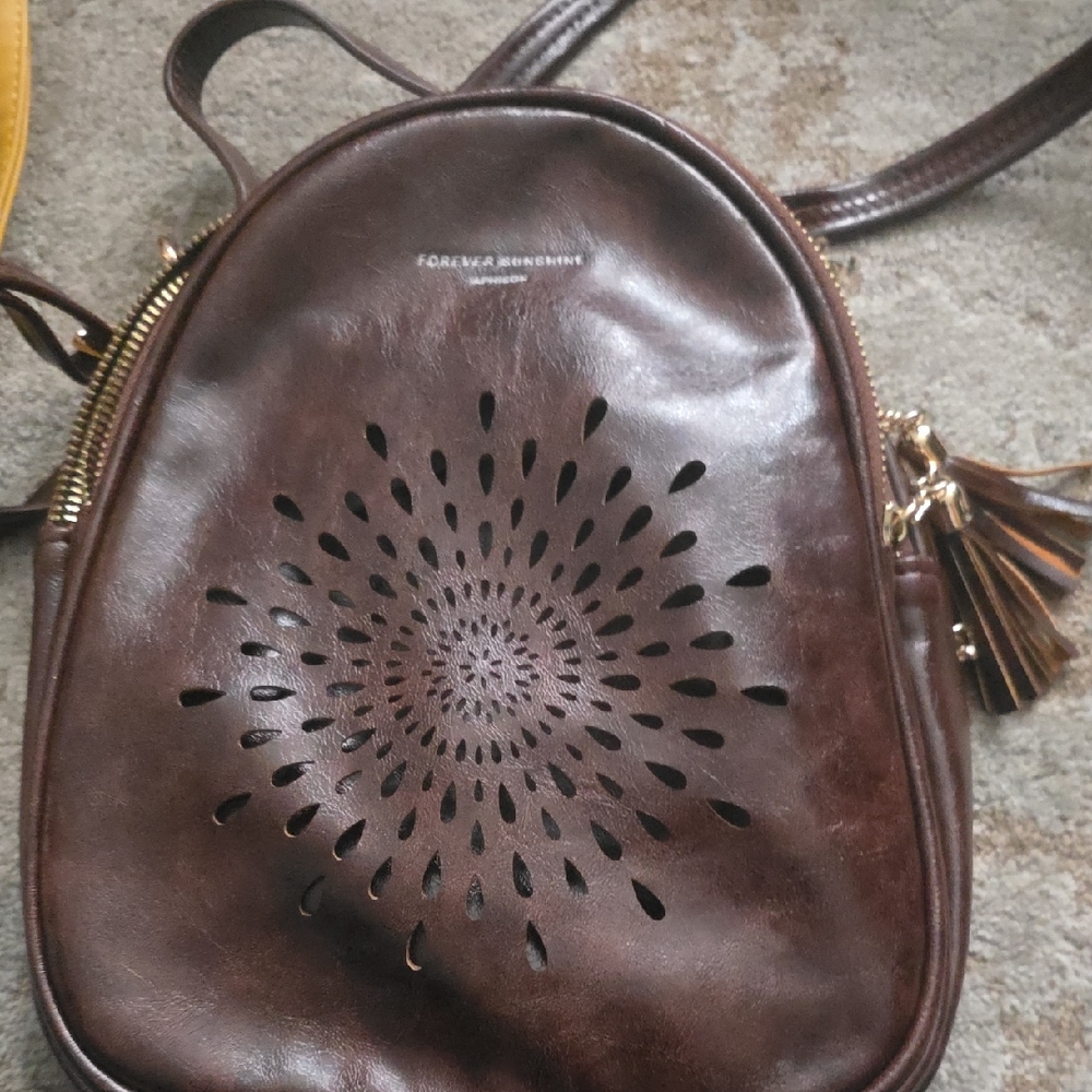 Brown Leather Crossbody Bag